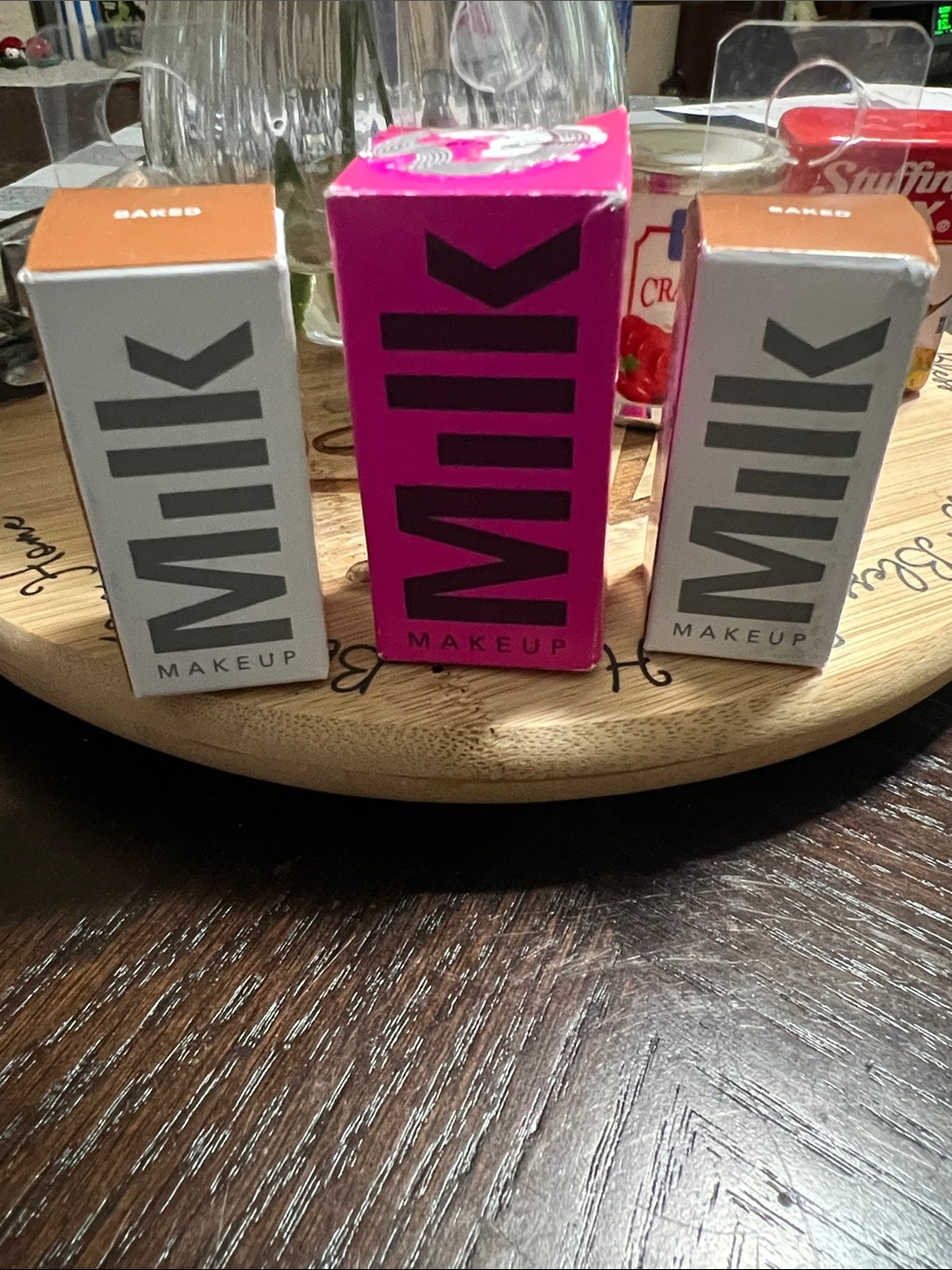 New Milk Makeup BUNDLE BRONZER STICKS and cooking jelly tint gel